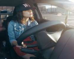 She loves driving and had not employed any driver. She herself drives to work.
